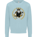 A Viking Man Kids Sweatshirt Jumper Light Blue