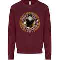 A Viking Man Kids Sweatshirt Jumper Maroon