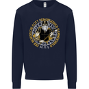 A Viking Man Kids Sweatshirt Jumper Navy Blue