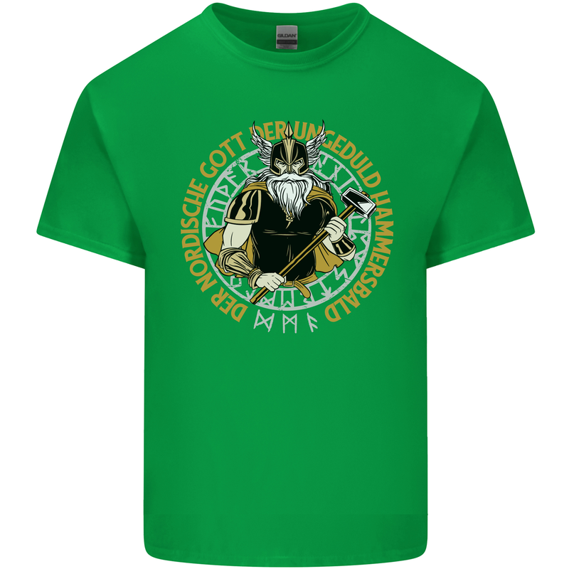 A Viking Man Kids T-Shirt Childrens Irish Green