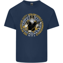 A Viking Man Kids T-Shirt Childrens Navy Blue
