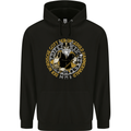 A Viking Man Mens 80% Cotton Hoodie Black