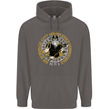 A Viking Man Mens 80% Cotton Hoodie Charcoal