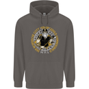 A Viking Man Mens 80% Cotton Hoodie Charcoal