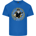 A Viking Man Mens Cotton T-Shirt Tee Top Royal Blue
