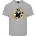 A Viking Man Mens Cotton T-Shirt Tee Top Sports Grey