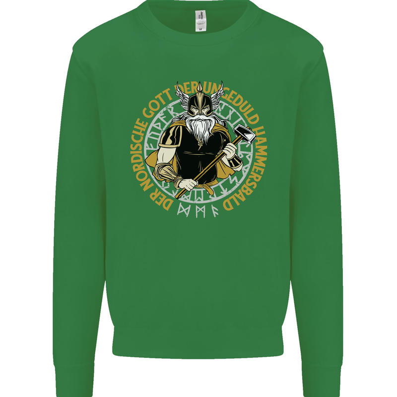 A Viking Man Mens Sweatshirt Jumper Irish Green