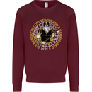 A Viking Man Mens Sweatshirt Jumper Maroon