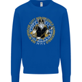 A Viking Man Mens Sweatshirt Jumper Royal Blue