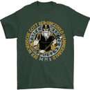 A Viking Man Mens T-Shirt 100% Cotton Forest Green