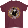 A Viking Man Mens T-Shirt 100% Cotton Maroon