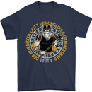 A Viking Man Mens T-Shirt 100% Cotton Navy Blue