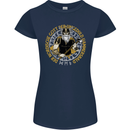 A Viking Man Womens Petite Cut T-Shirt Navy Blue