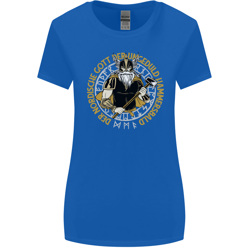 A Viking Man Womens Wider Cut T-Shirt Royal Blue
