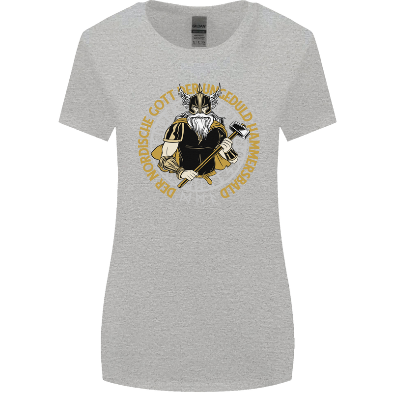 A Viking Man Womens Wider Cut T-Shirt Sports Grey