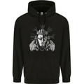 A Viking Shield Maiden Mens 80% Cotton Hoodie Black