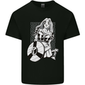 A Viking Shield Maiden Warrior Kids T-Shirt Childrens Black