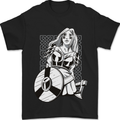 A Viking Shield Maiden Warrior Mens T-Shirt 100% Cotton Black