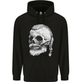 A Viking Skull Childrens Kids Hoodie Black