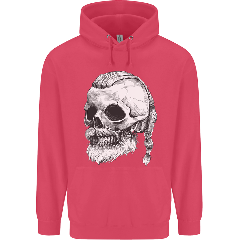 A Viking Skull Childrens Kids Hoodie Heliconia