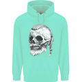 A Viking Skull Childrens Kids Hoodie Peppermint