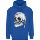 A Viking Skull Childrens Kids Hoodie Royal Blue