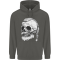 A Viking Skull Childrens Kids Hoodie Storm Grey