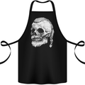 A Viking Skull Cotton Apron 100% Organic Black