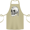 A Viking Skull Cotton Apron 100% Organic Khaki