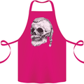 A Viking Skull Cotton Apron 100% Organic Pink