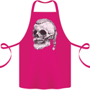A Viking Skull Cotton Apron 100% Organic Pink