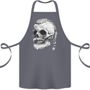 A Viking Skull Cotton Apron 100% Organic Steel