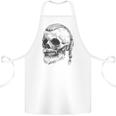 A Viking Skull Cotton Apron 100% Organic White