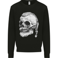 A Viking Skull Kids Sweatshirt Jumper Black