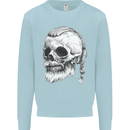 A Viking Skull Kids Sweatshirt Jumper Light Blue