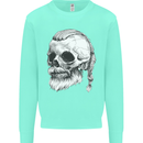 A Viking Skull Kids Sweatshirt Jumper Peppermint