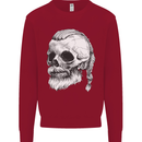 A Viking Skull Kids Sweatshirt Jumper Red