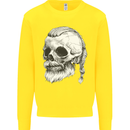 A Viking Skull Kids Sweatshirt Jumper Yellow