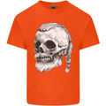 A Viking Skull Kids T-Shirt Childrens Orange