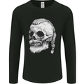 A Viking Skull Mens Long Sleeve T-Shirt Black