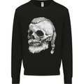 A Viking Skull Mens Sweatshirt Jumper Black