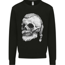 A Viking Skull Mens Sweatshirt Jumper Black