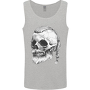 A Viking Skull Mens Vest Tank Top Sports Grey