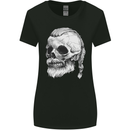 A Viking Skull Womens Wider Cut T-Shirt Black