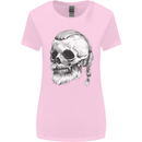 A Viking Skull Womens Wider Cut T-Shirt Light Pink