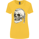 A Viking Skull Womens Wider Cut T-Shirt Yellow