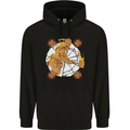 A Viking With a Hammer Thor Tribal Valhalla Childrens Kids Hoodie Black
