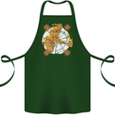 A Viking With a Hammer Thor Tribal Valhalla Cotton Apron 100% Organic Forest Green