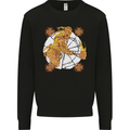 A Viking With a Hammer Thor Tribal Valhalla Kids Sweatshirt Jumper Black
