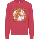 A Viking With a Hammer Thor Tribal Valhalla Kids Sweatshirt Jumper Heliconia